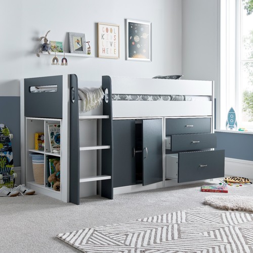 Lacy grey and - grey, white