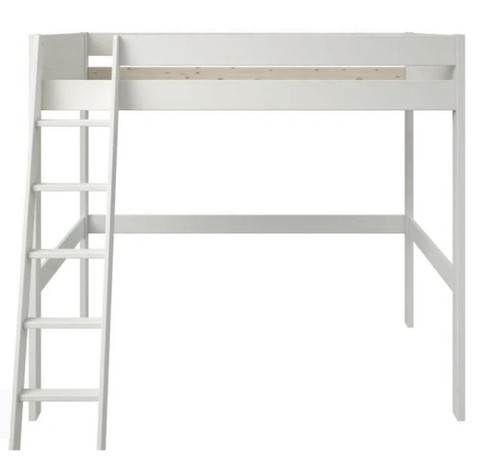 High sleeper bed frame white - high,