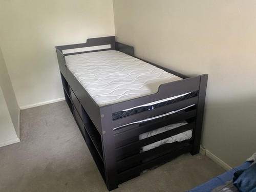 Mid sleeper bed with mattress - bed,
