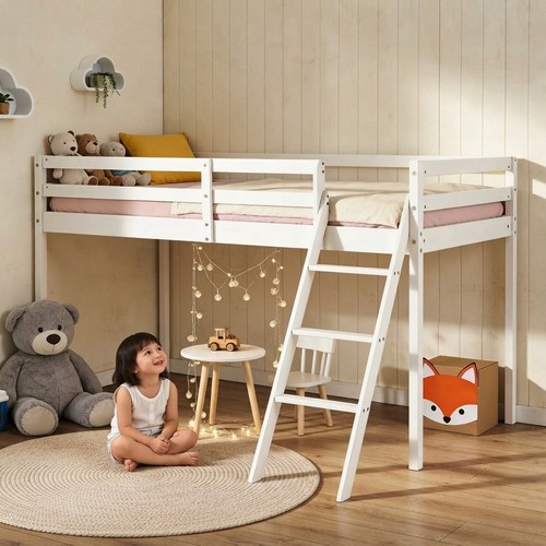 Elegant white mid sleeper bunk - mid,