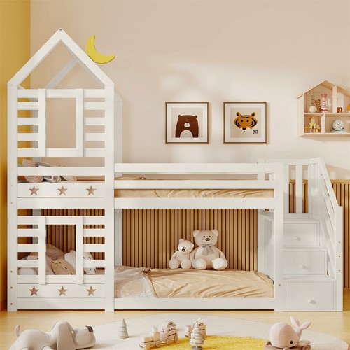Bunk bed with storage stairs - storage,