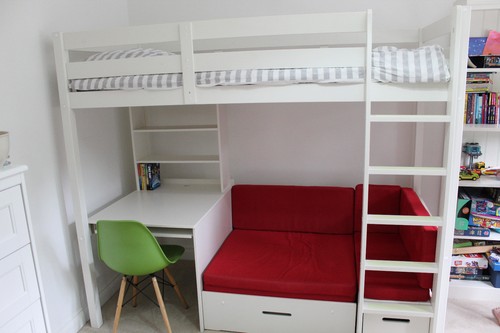 High sleeper bed with - , desk