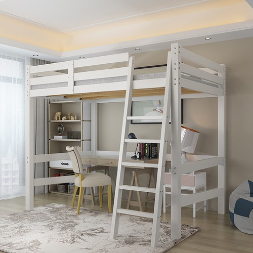 Loft bunk bed single - bed, kids