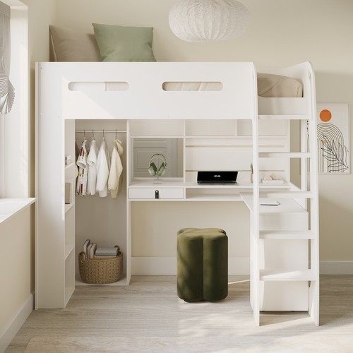 High sleeper loft bed with - sleeper,