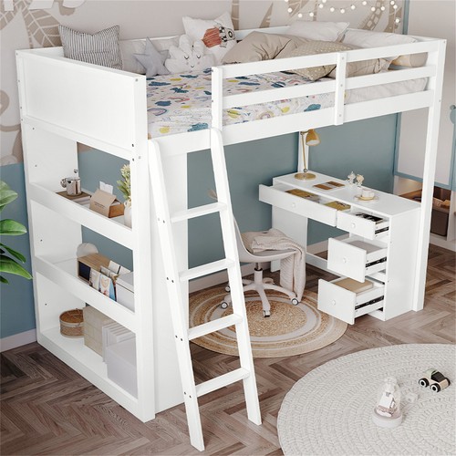 Single pinewood loft cabin - single, bed