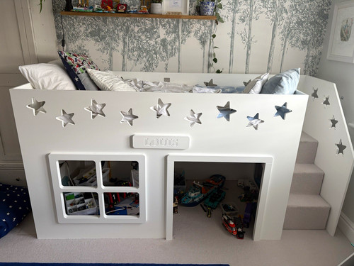 Children white painted wood - white,