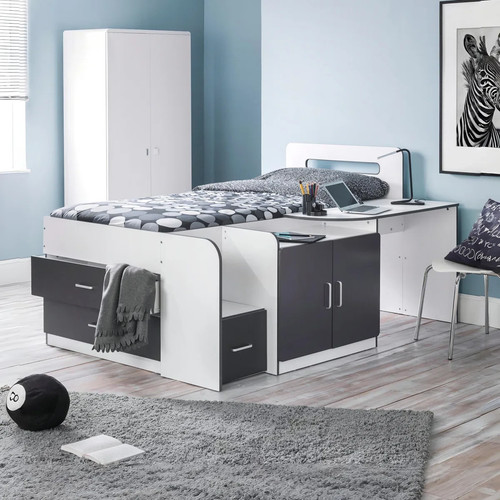Mid sleeper cabin bed desk - bed, &