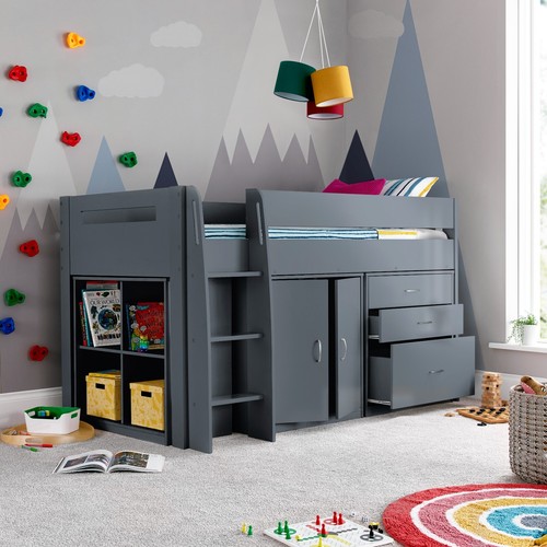 Lacy grey storage mid sleeper - mid,